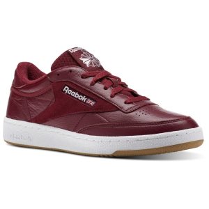 Adidasy Męskie Reebok Club C 85 ESTL Bordowe/Białe/Bordowe PL 36JAXYS